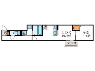 Ｄ－ＲＯＯＭ桂川の物件間取画像